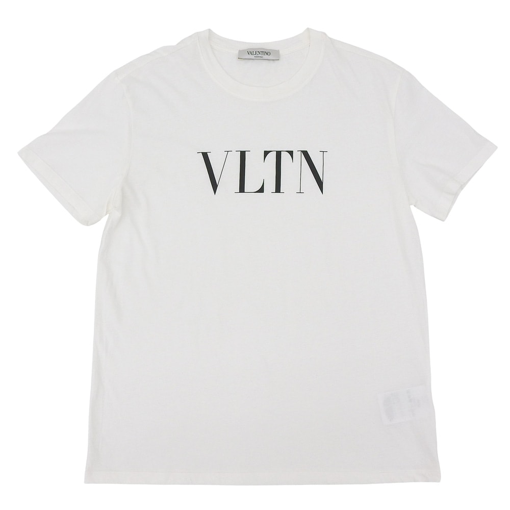 ヴァレンティノ 美品 ロゴ コットン Tシャツ トップス レディース 白 ホワイト XS SB3MG07D3V6 XS