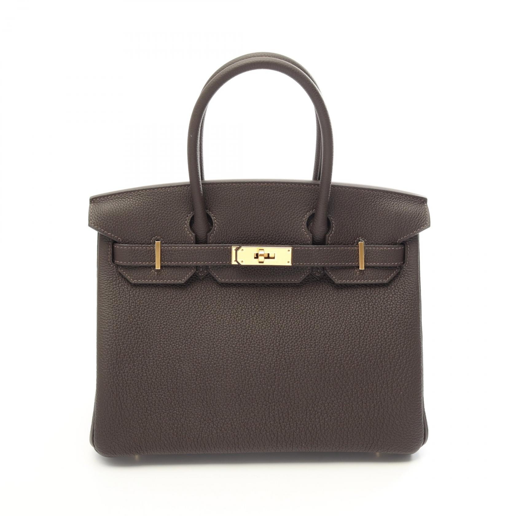 エルメス HERMES バーキン30 エベンヌ ハンドバッグ バッグ トゴ トゴ レディース ブラウン系 【中古】