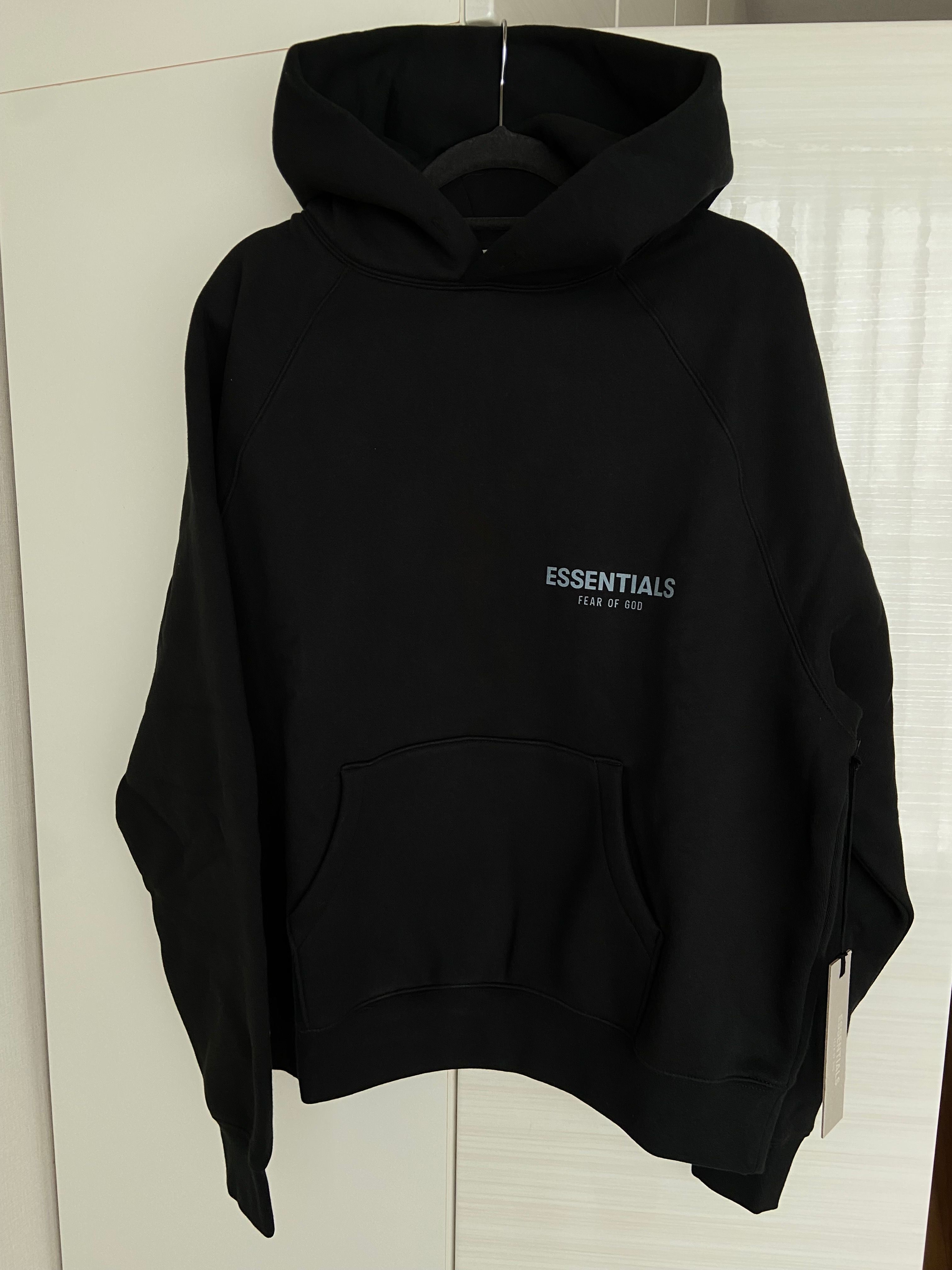 FEAR OF GOD ESSENTIALS PULLOVER HOODIE "Black"
