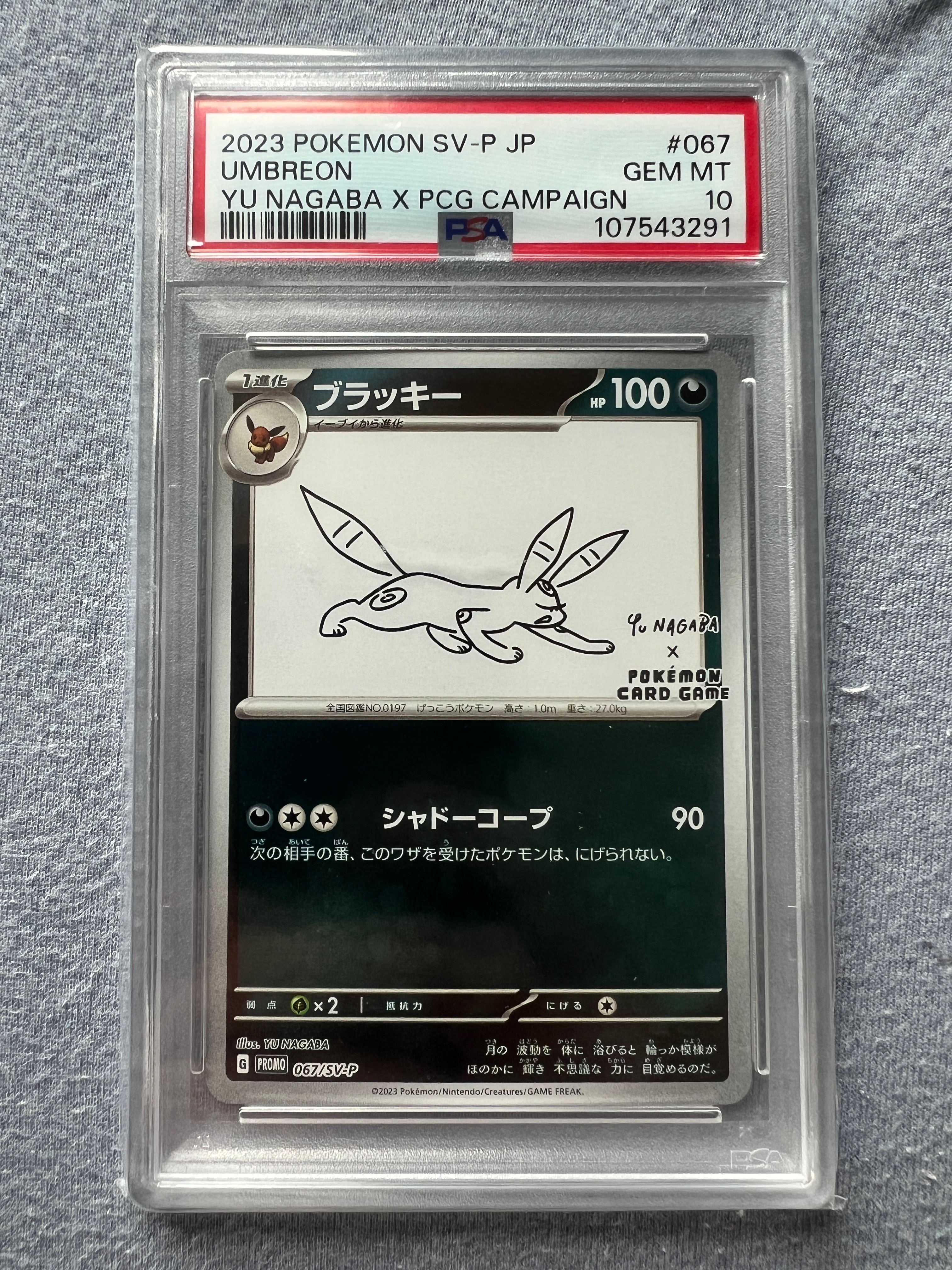 PSA10】ブラッキー: プロモ (ナガバブラッキー) [SV-P 067](「YU
