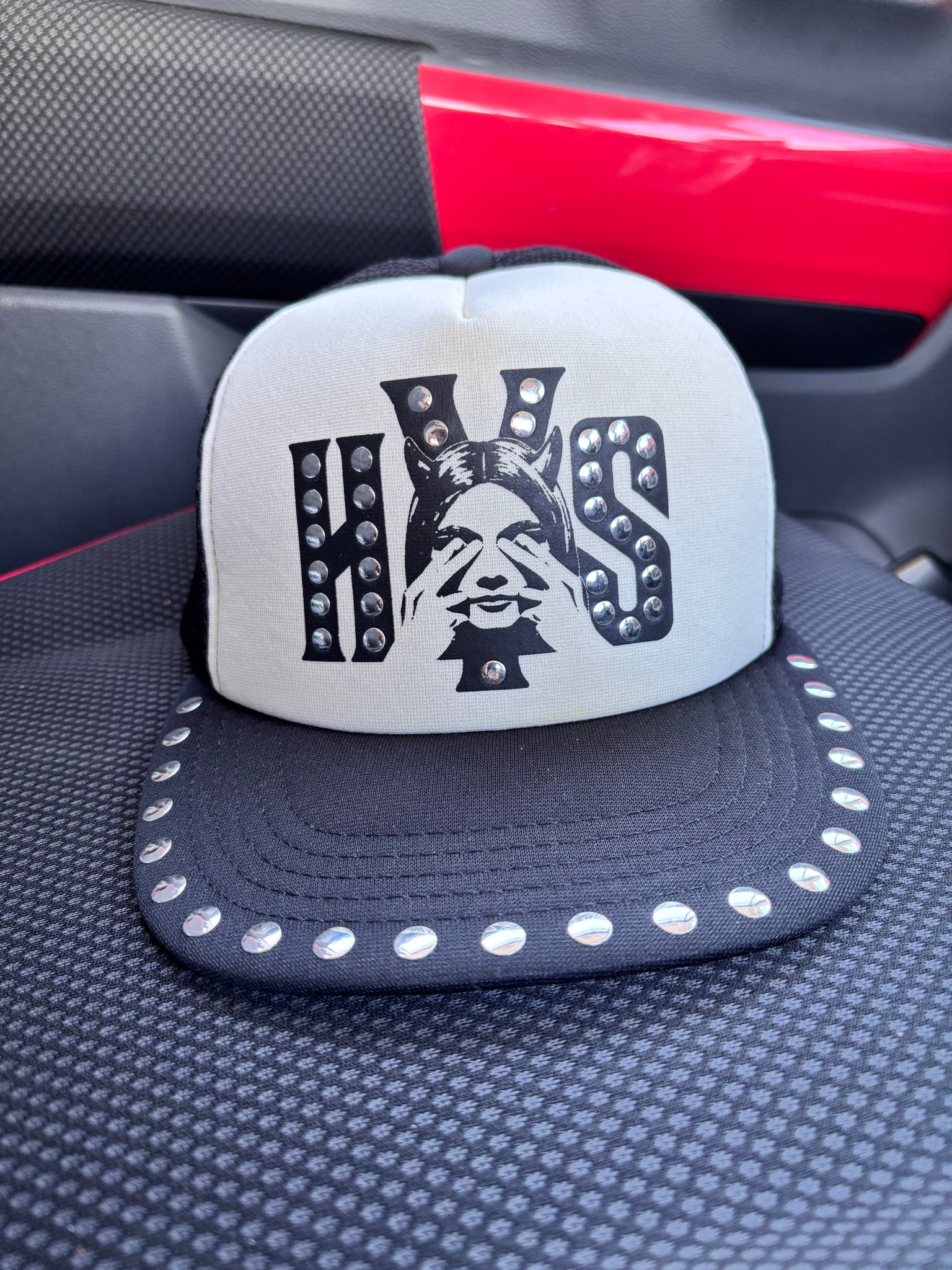HYSTERIC GLAMOUR See No Evil Studded Mesh Cap "Black"