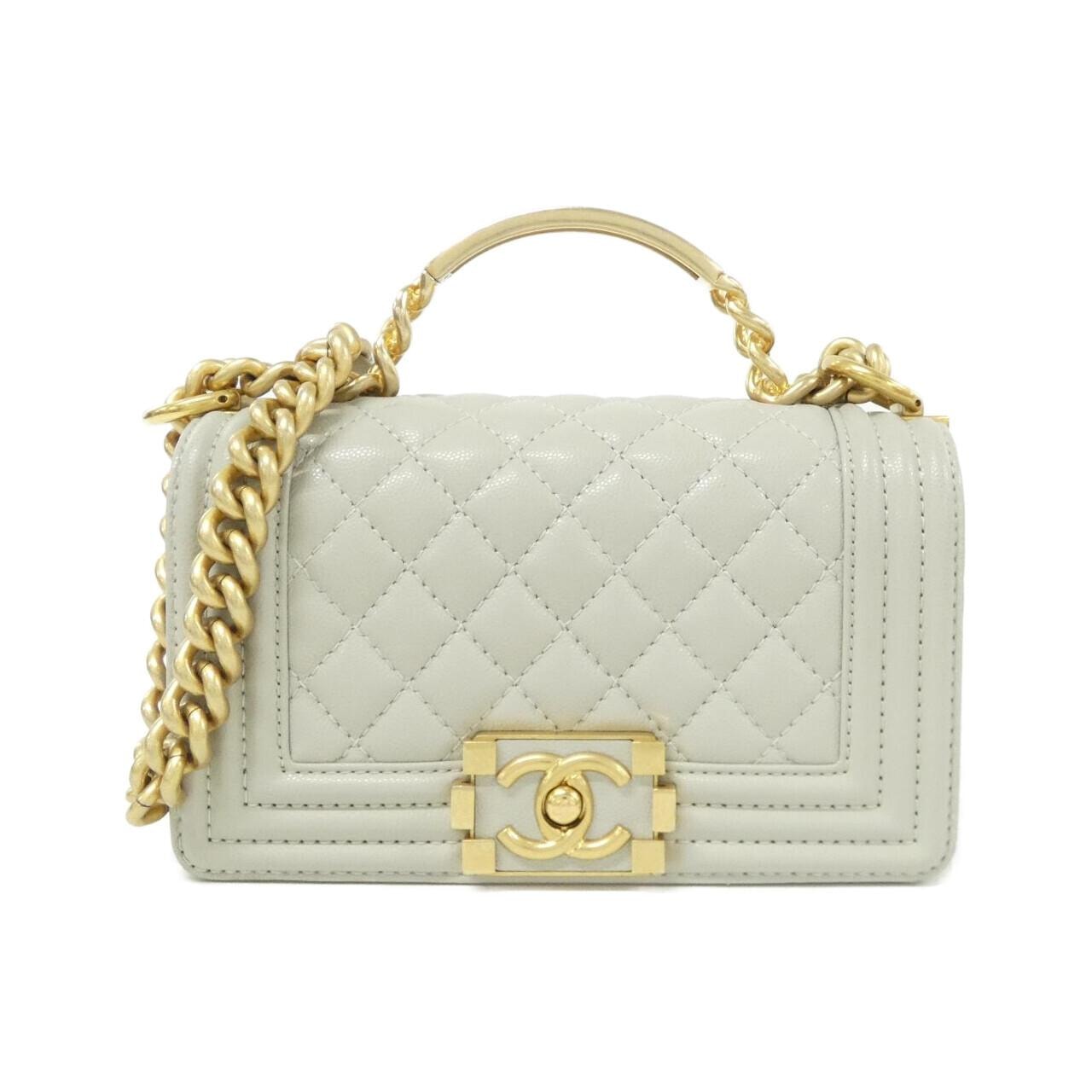 シャネル CHANEL マトラッセ ミニ ボーリング 2WAY ショルダーバッグ バッグ ラムスキン（羊革） レディース ブラウン系 AS5572 【中古】 CHANEL - シャネル CHANEL マトラッセ ミニ ボーリング 2WAY