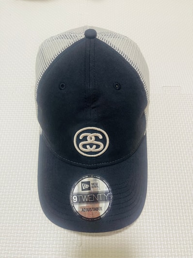 Stussy x NEW ERA 9Twenty SS Link Trucker "Black"