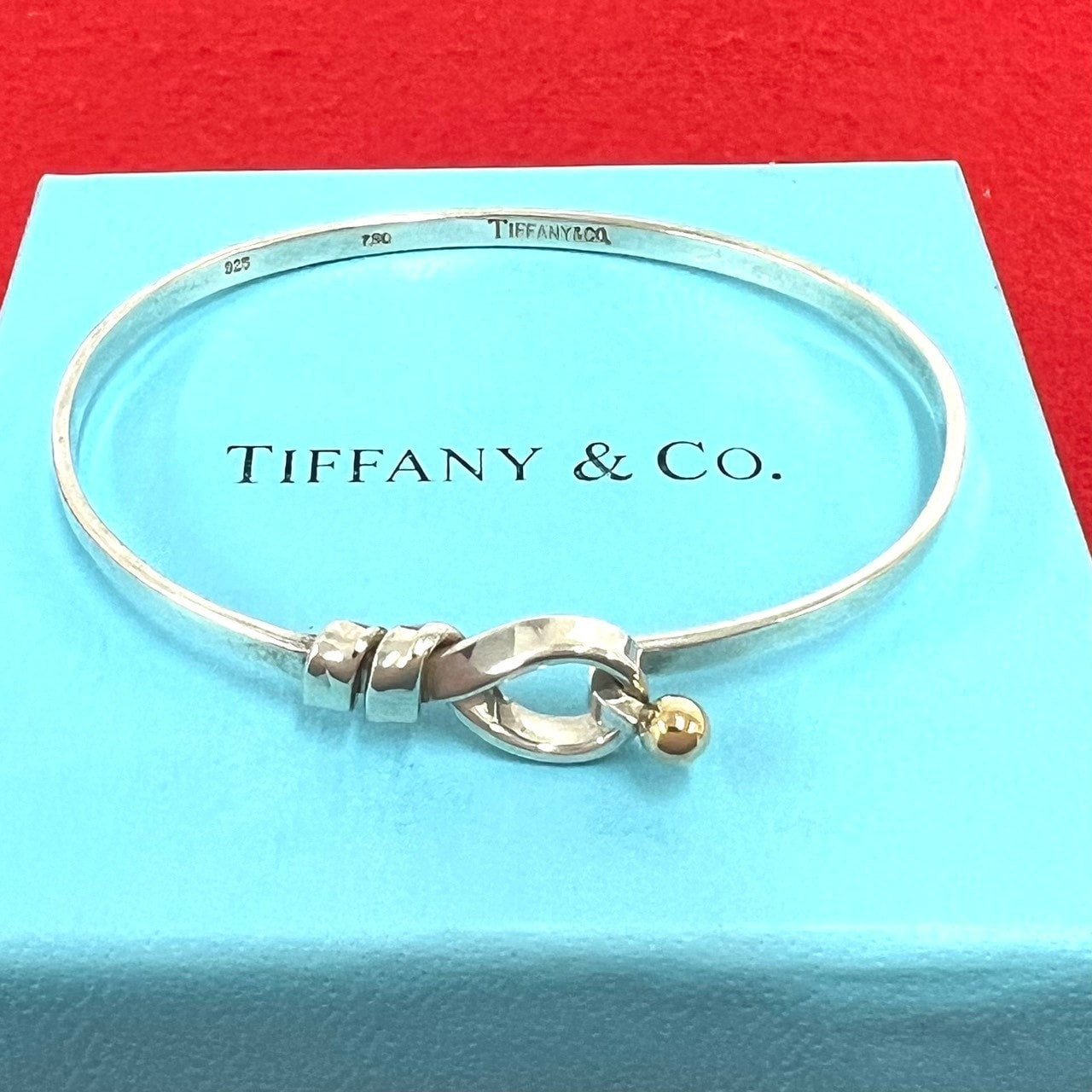 TIFFANY&Co. ティファニー フック&アイ ブレスレット シルバー925 K18イエローゴールド ブレスレット シルバー
 33882