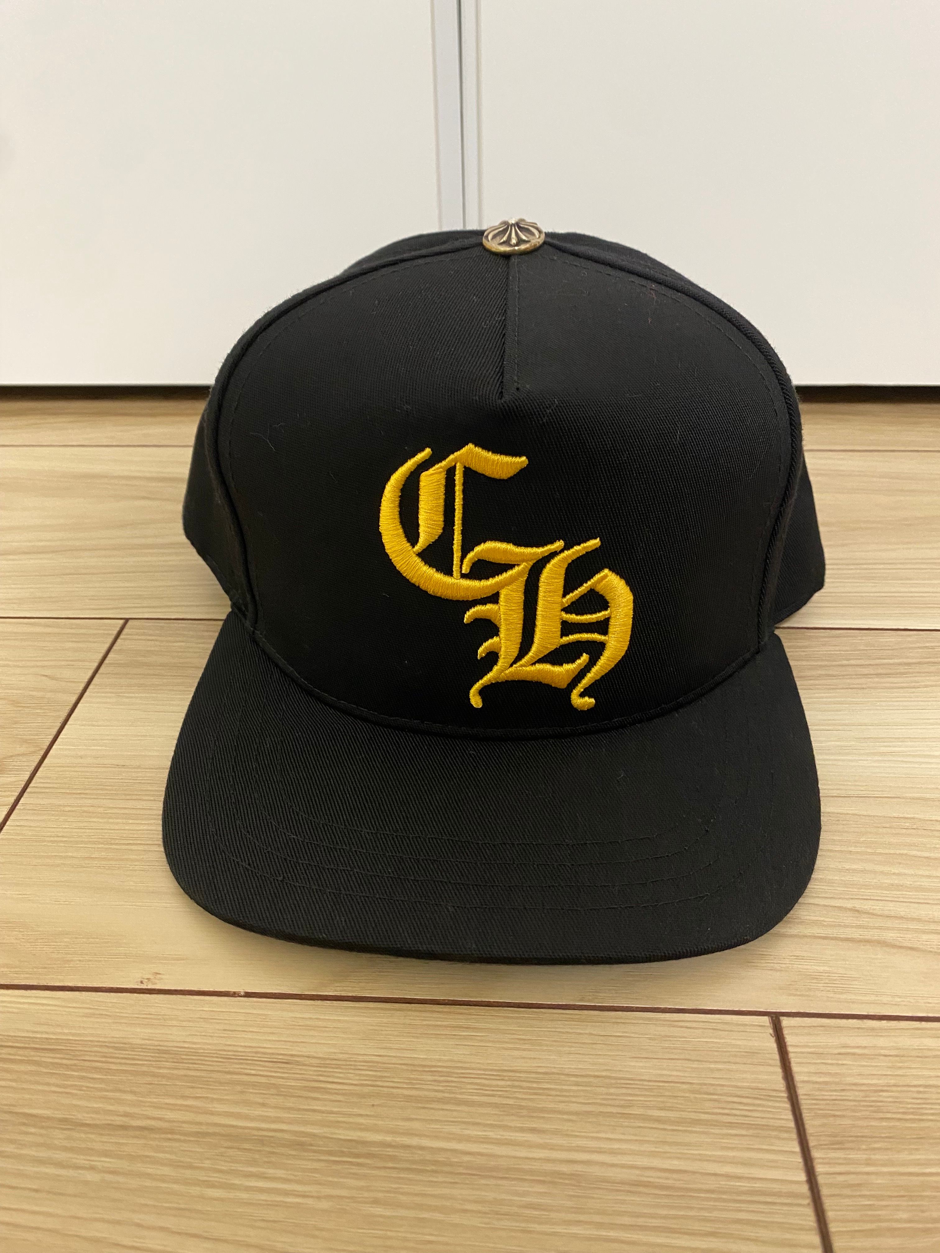 Chrome Hearts Baseball Cap 5 Panel CH "Black/Yellow"