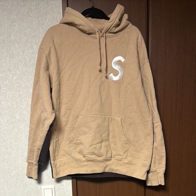 Supreme S Logo Split Hooded Sweatshirt "Tan"