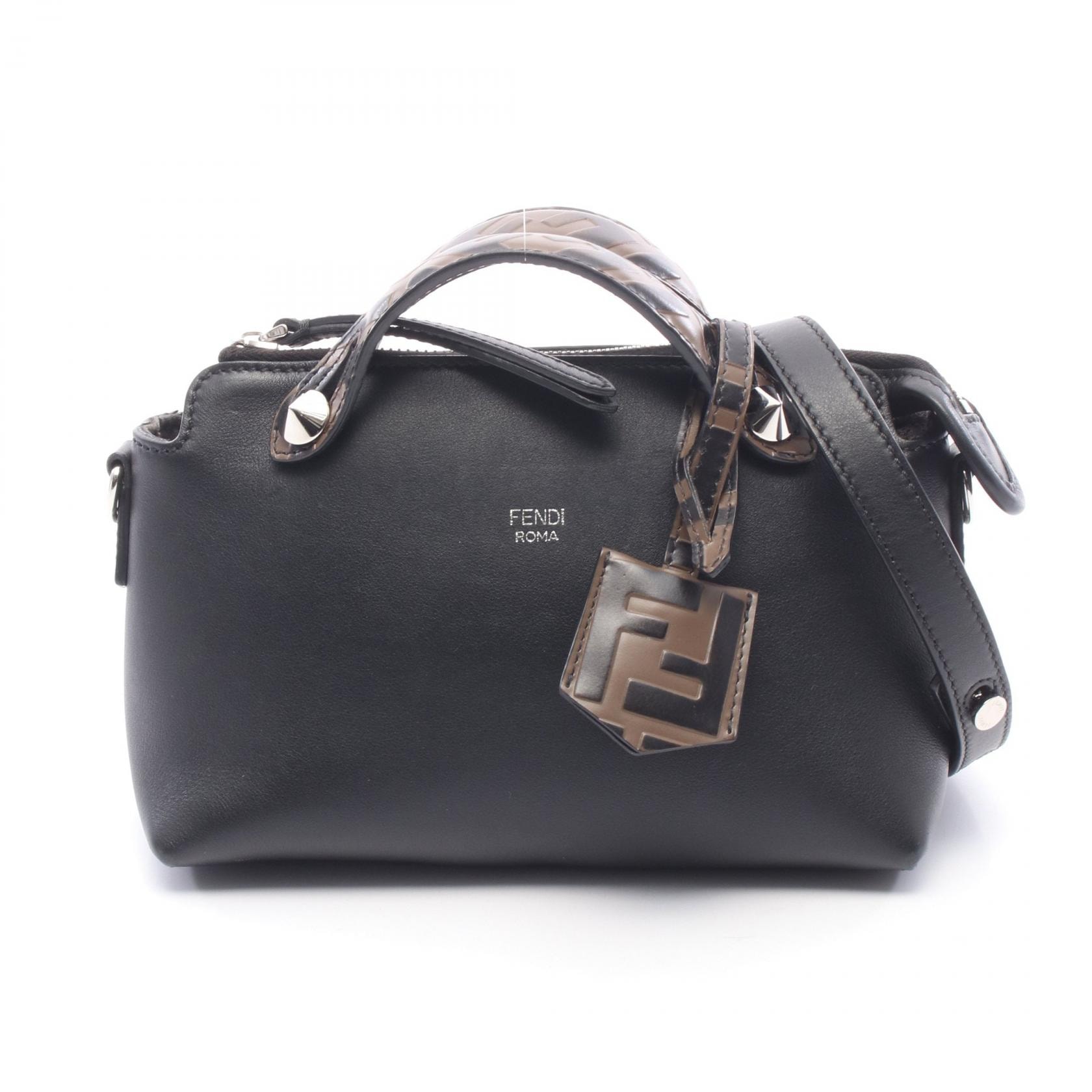フェンディ FENDI BY THE WAY MINI バイザウェイ ミニ 2WAY ハンドバッグ バッグ レザー レディース ブラック系 / ブラウン系 8BL145 【中古】
