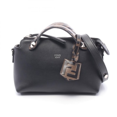 フェンディ FENDI BY THE WAY MINI バイザウェイ ミニ 2WAY ハンドバッグ バッグ レザー レディース ブラック系 / ブラウン系 8BL145 【中古】
