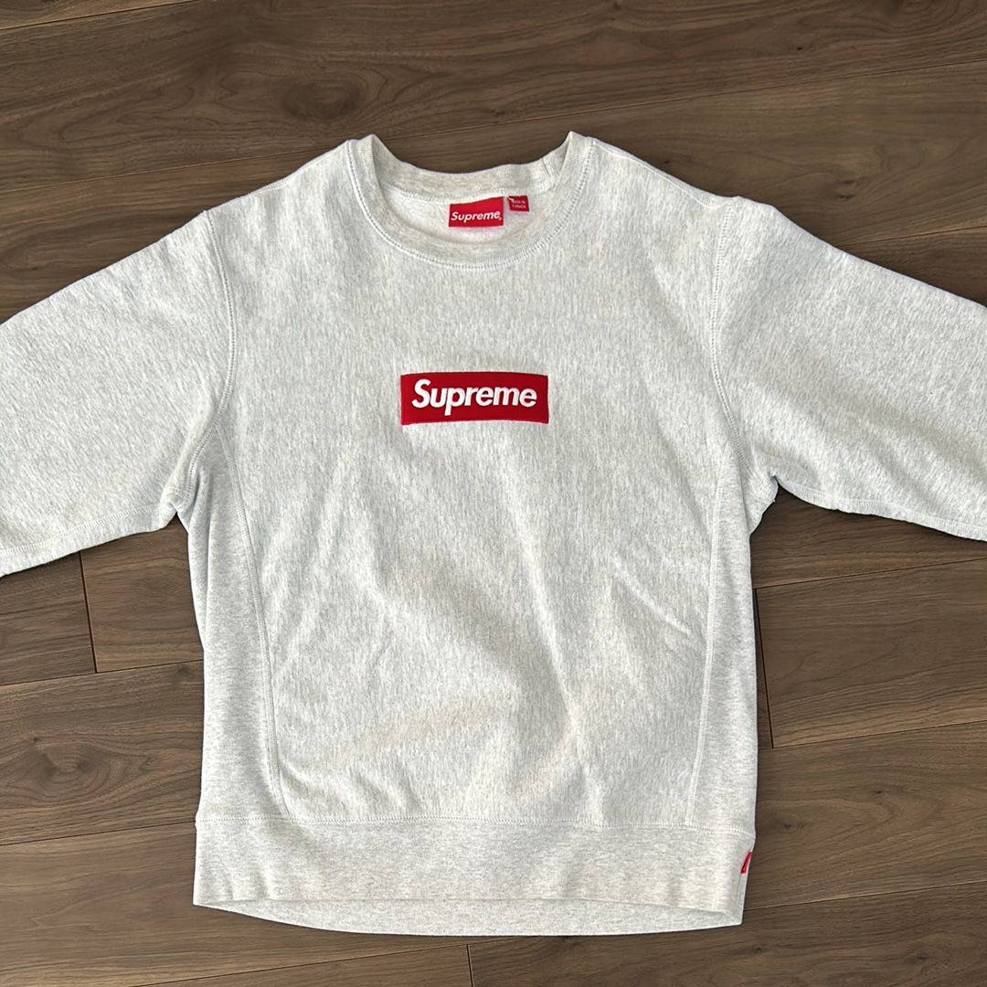 Supreme Box Logo Crewneck Sweatshirt "Ash Grey" (18FW)