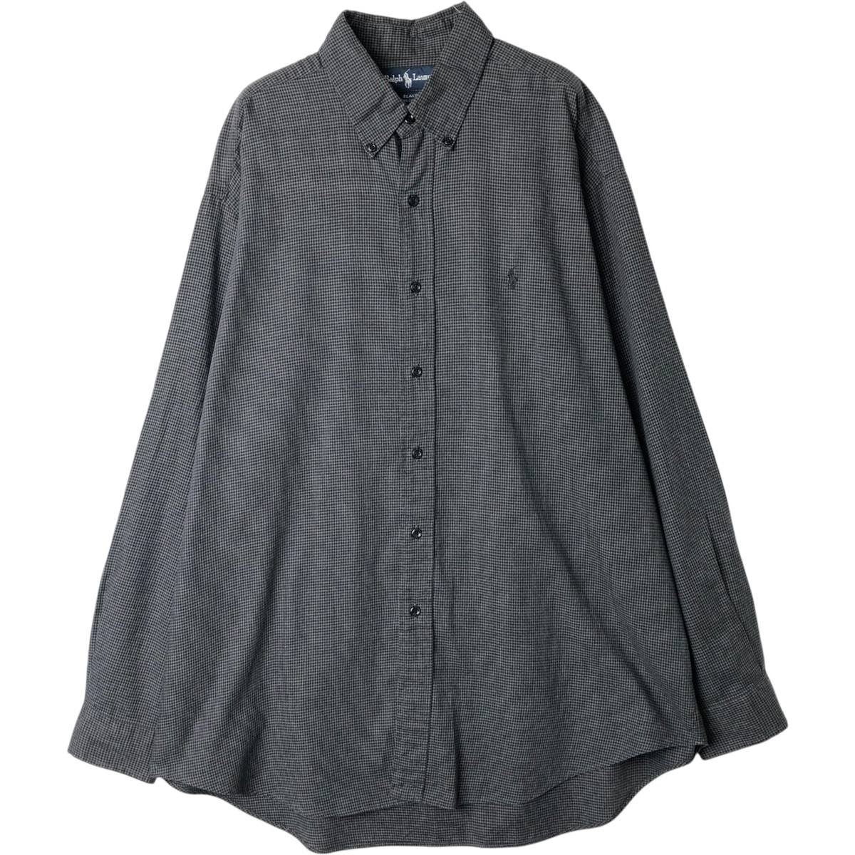 古着 ラルフローレン Ralph Lauren BLAKE 長袖 ボタンダウンチェックシャツ メンズL相当/eaa649960