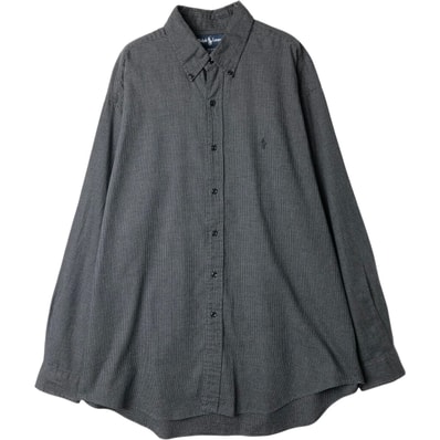 古着 ラルフローレン Ralph Lauren BLAKE 長袖 ボタンダウンチェックシャツ メンズL相当/eaa649960