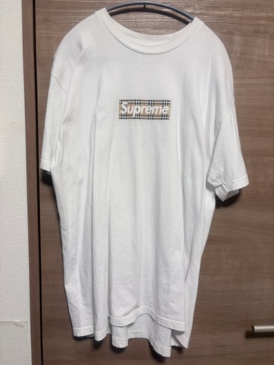Supreme / Burberry Box Logo Tee "White"
