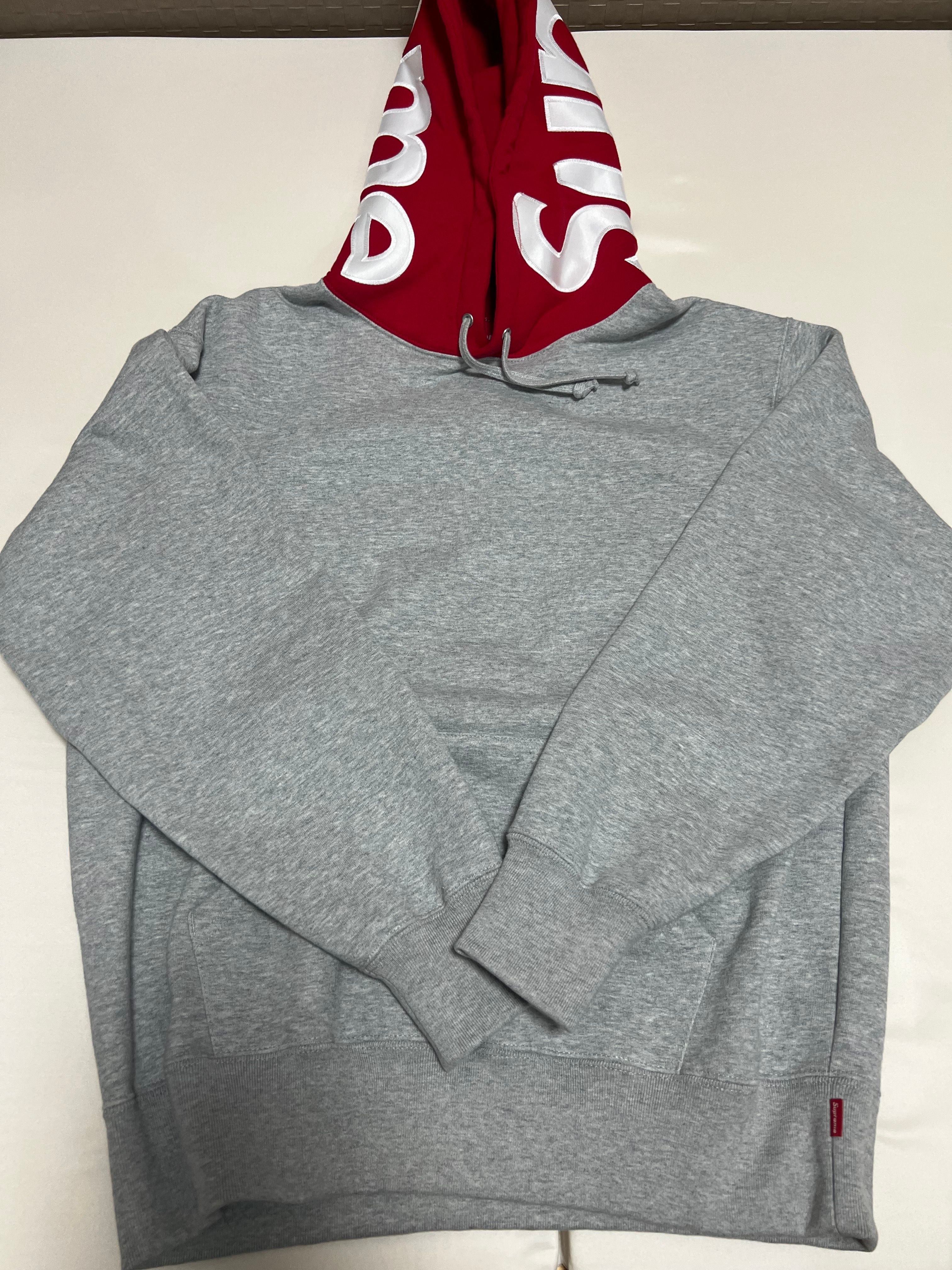 Supreme Contrast Hooded Sweatshirt "Grey"