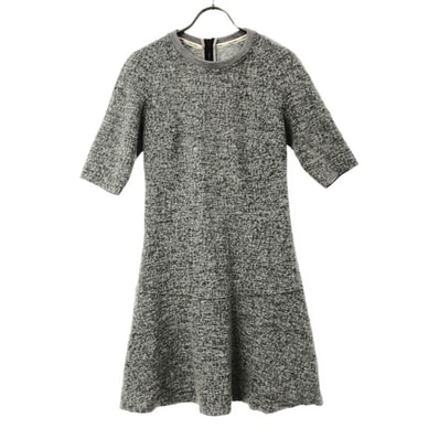 Calvin klein Jeans カルバンクラインジーンズ 半袖 ミニワンピース XS グレー バックジップ