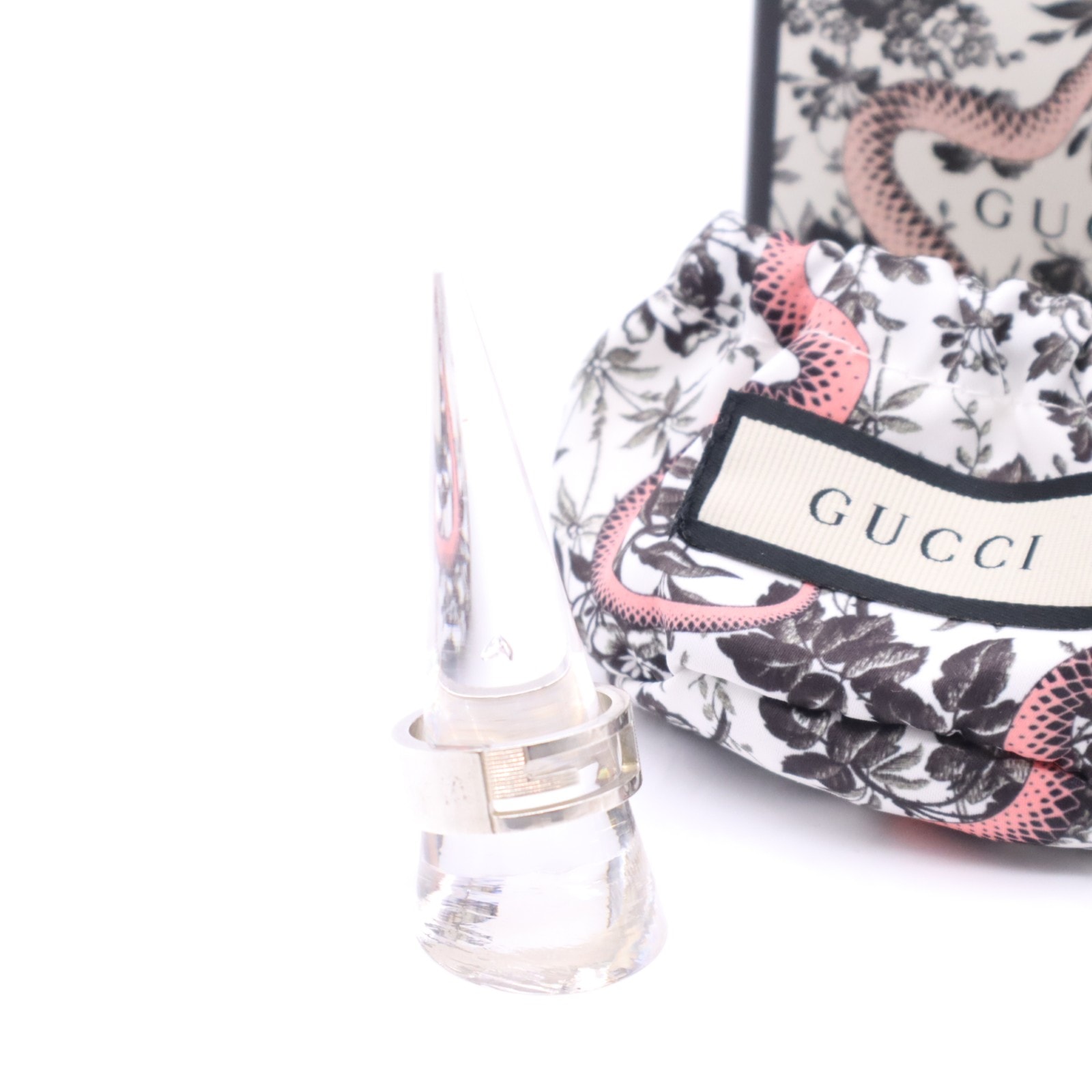 GUCCI グッチ Gリング ブランデッド レギュラー SV925 19号 032660 リング・指輪 シルバー シルバー メンズ