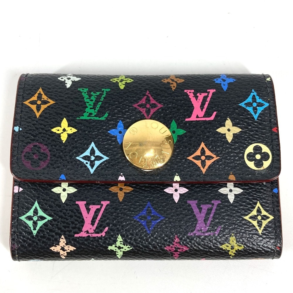 ルイヴィトン LOUIS VUITTON ポルトモネ コージー M60007 モノグラムマルチカラー 財布 小銭入れ フラップ ウォレット コインケース モノグラムマルチカラーキャンバス ノワール ブラック