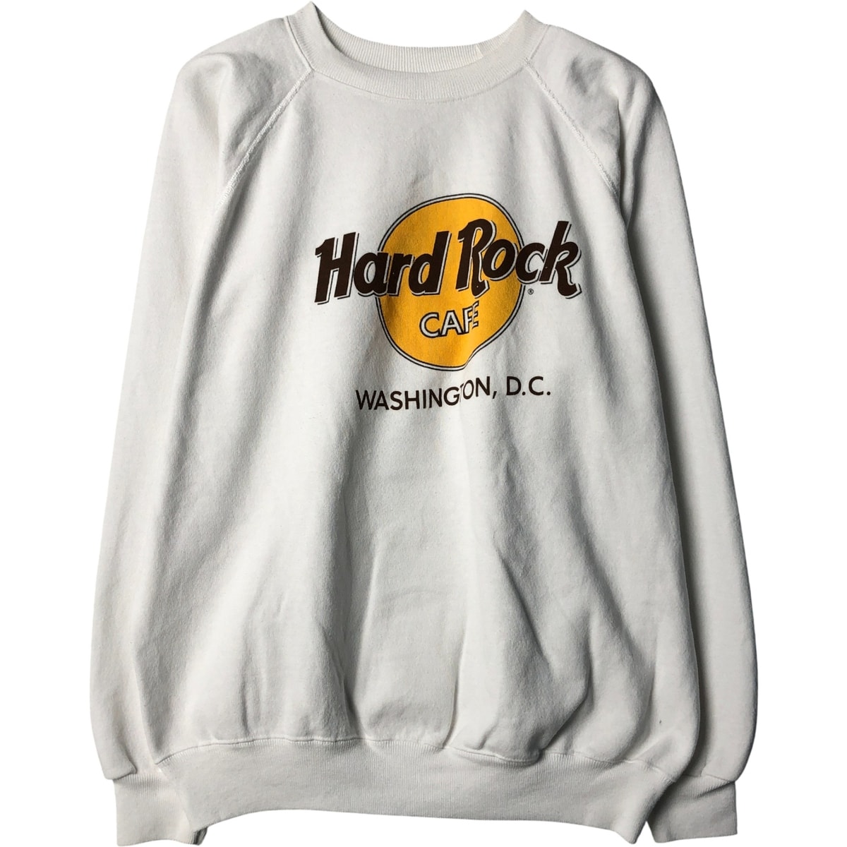 古着 90年代 ヘインズ Hanes Hard Rock Cafe ハードロックカフェ アドバタイジング スウェットシャツ トレーナー USA製 メンズXL相当 ヴィンテージ/eaa584156