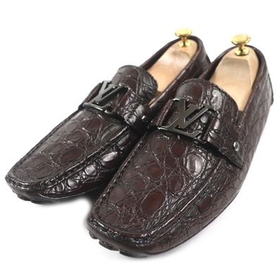 未使用品 ルイヴィトン
ローファー ダークブラウン メンズ 10