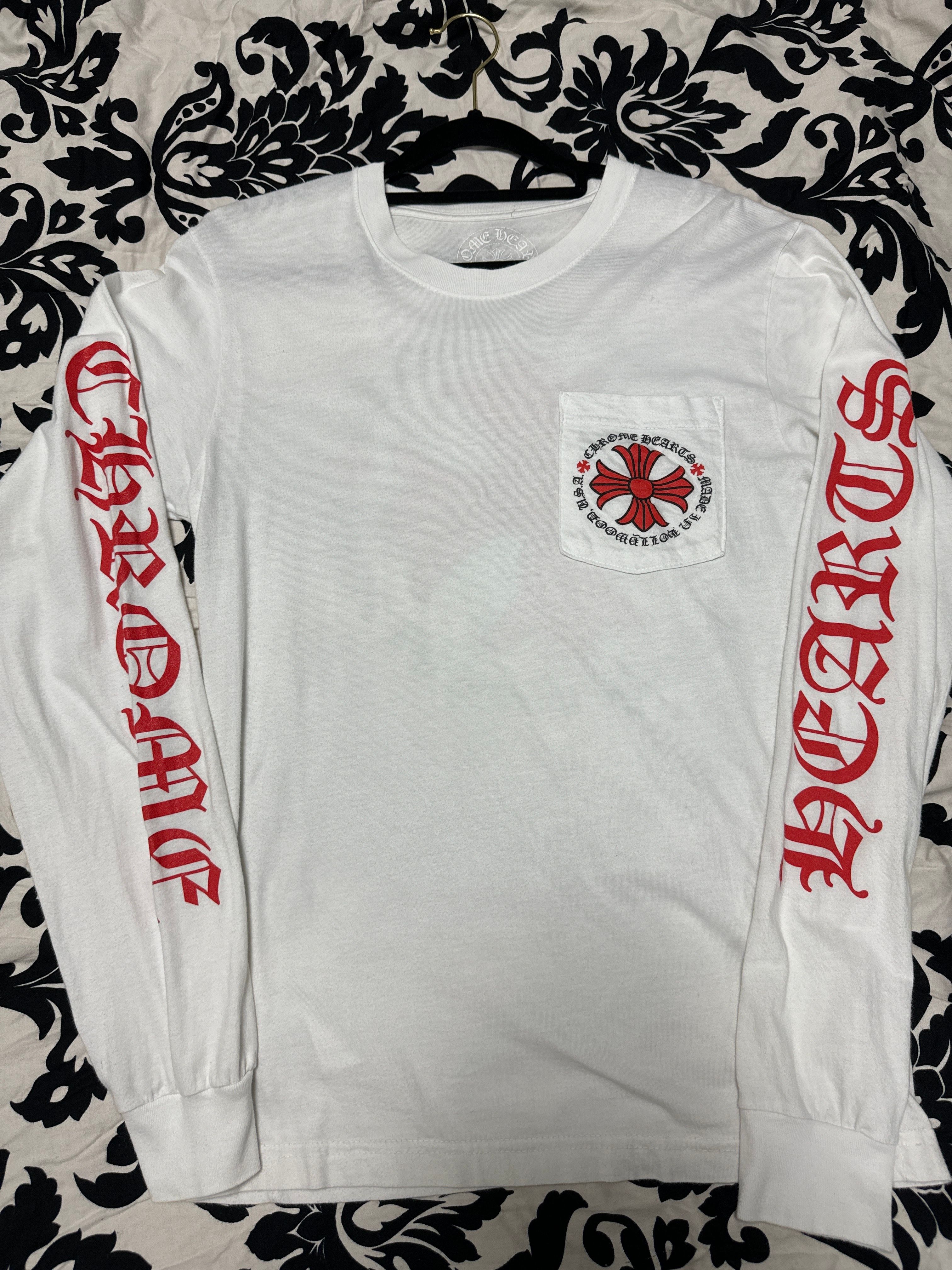 Chrome Hearts Made In Hollywood Plus Cross L/S T-Shirt "White"
