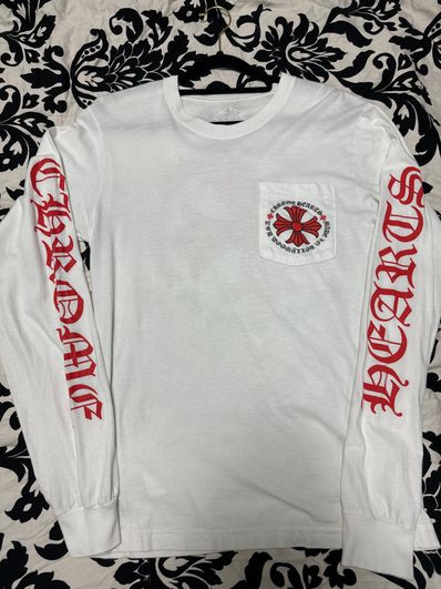 Chrome Hearts Made In Hollywood Plus Cross L/S T-Shirt "White"