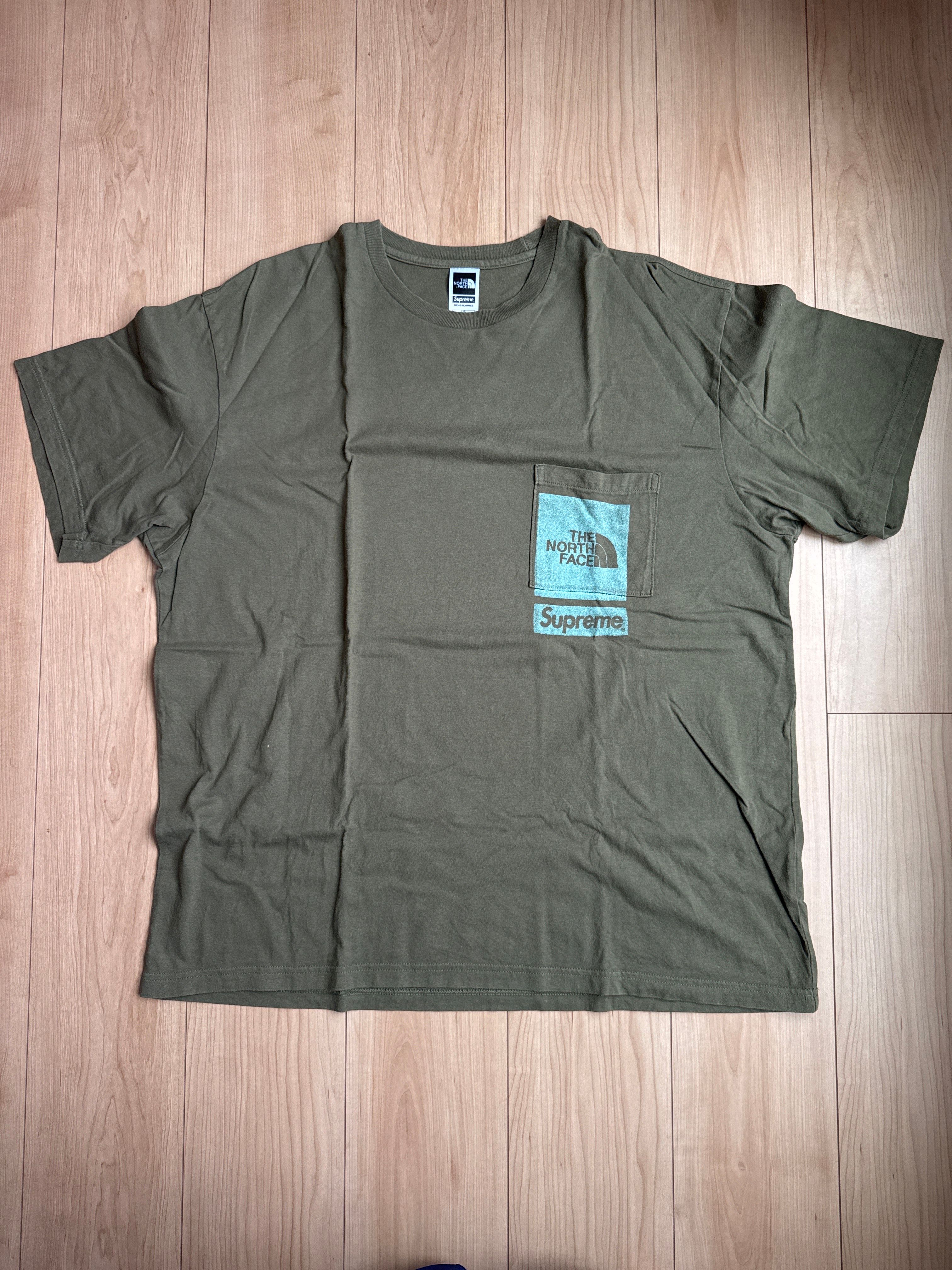 Supreme x The North Face Printed Pocket Tee "Olive"
