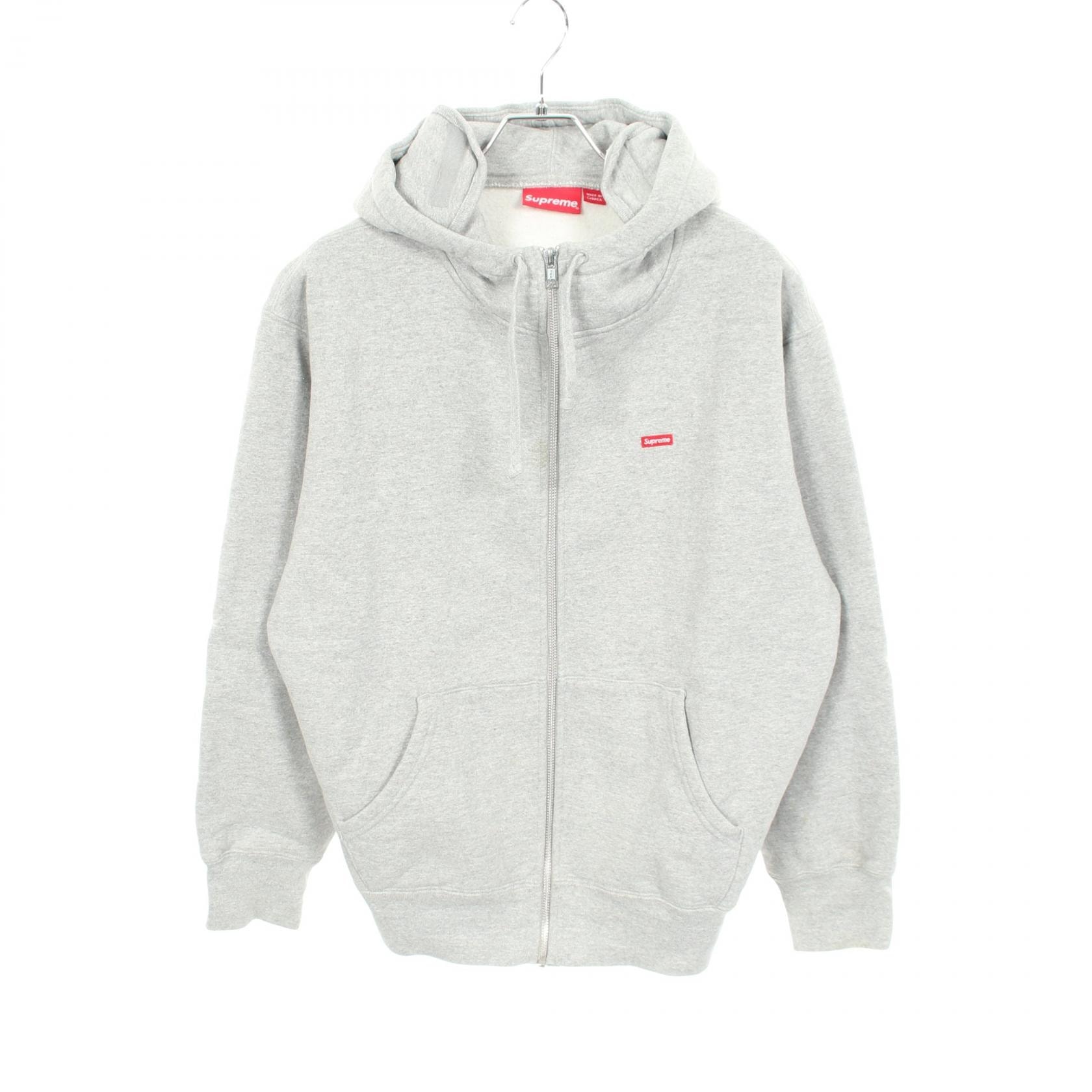 シュプリーム Supreme Small Box Zip up Hooded Sweatshirt パーカー 衣料品 トップス コットン メンズ グレー系 【中古】