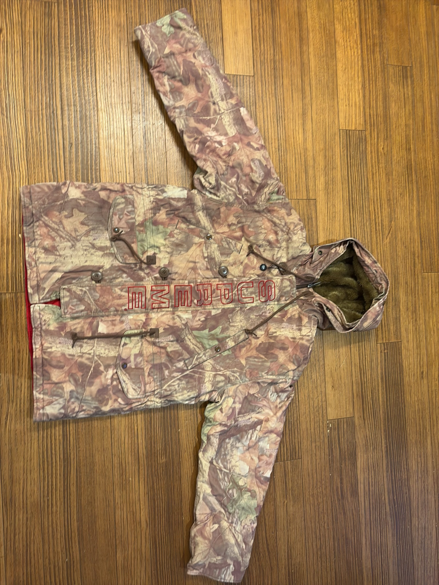 Supreme Spellout N-3B Parka (19FW) "Advantage Timber Camo"