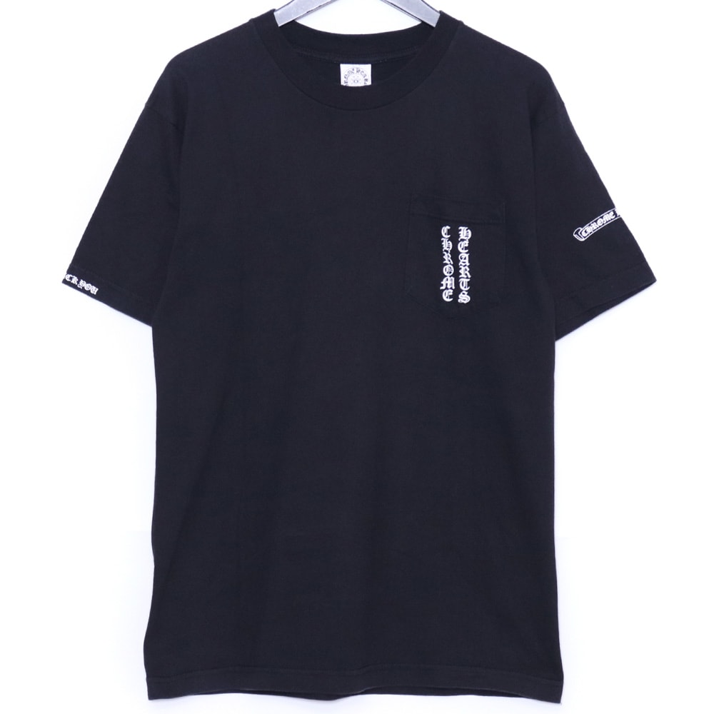 CHROME HEARTS オールド バックスクロールラベルプリント ポケットTシャツ