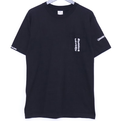 CHROME HEARTS オールド バックスクロールラベルプリント ポケットTシャツ