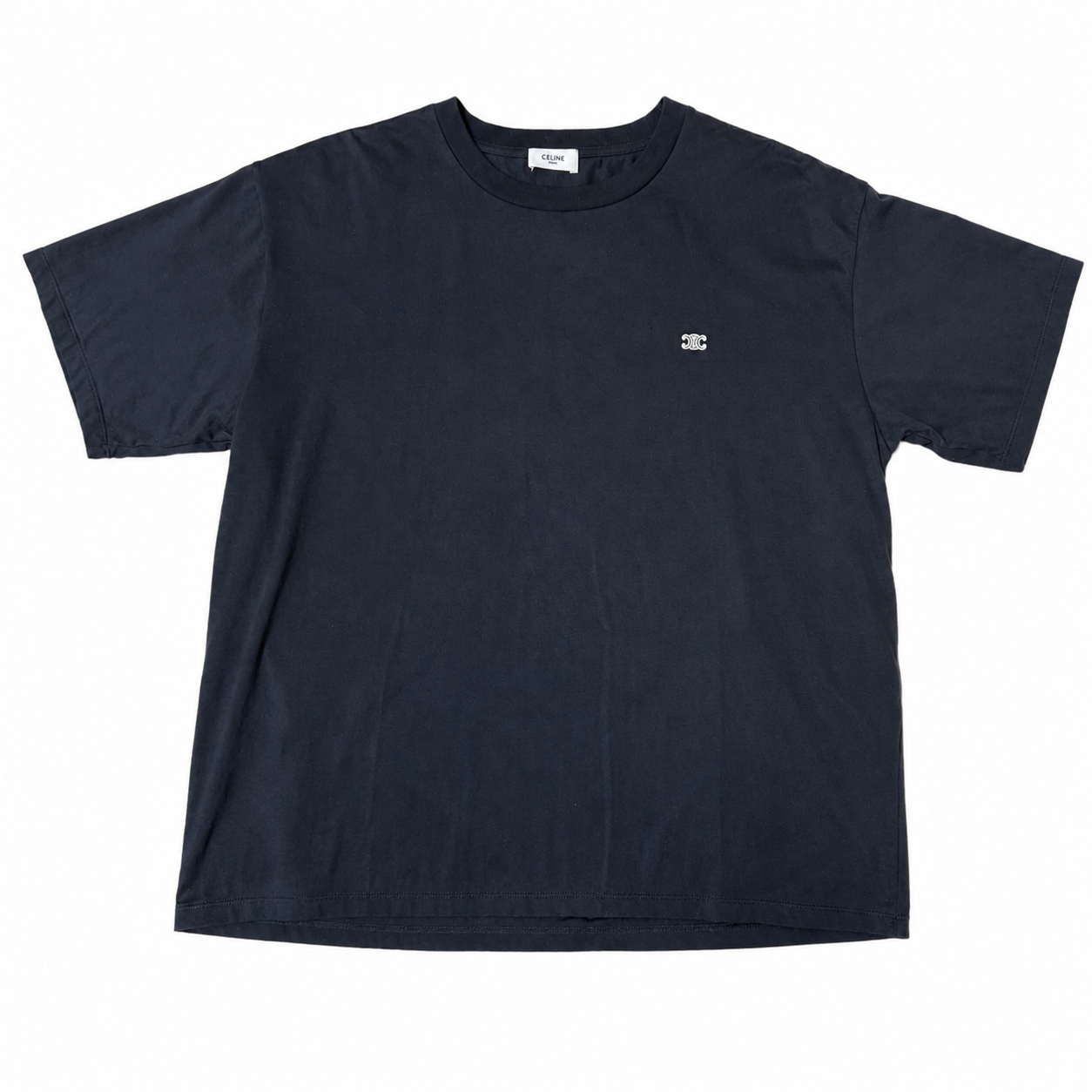 CELINE T-Shirt Loose Triomphe "Black/White"