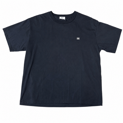 CELINE T-Shirt Loose Triomphe "Black/White"