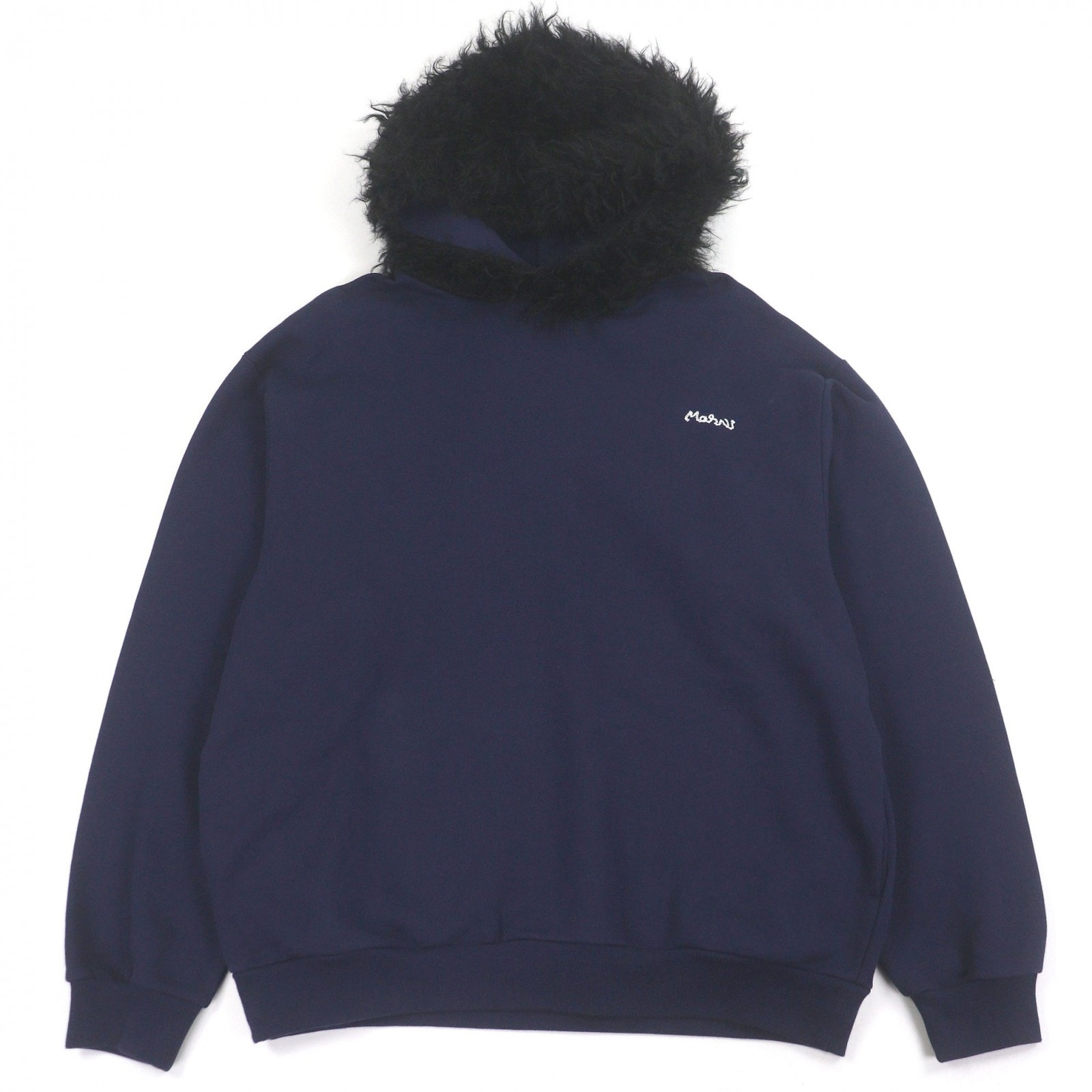 極美品 マルニ パーカー ネイビー メンズ 46 FUMU0067XQ