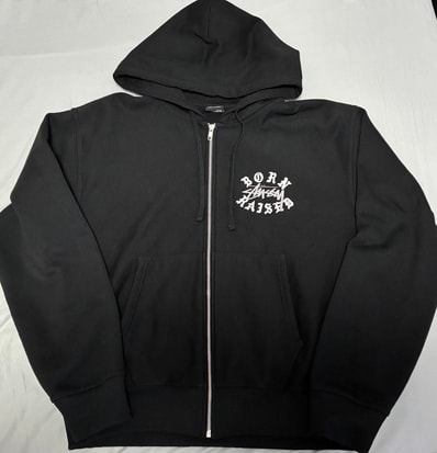 Stussy Born x Raised Logo Zip Hoodie "Black"