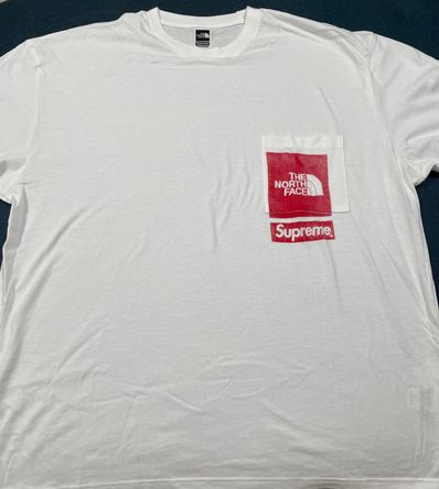 Supreme x The North Face Printed Pocket Tee "White"