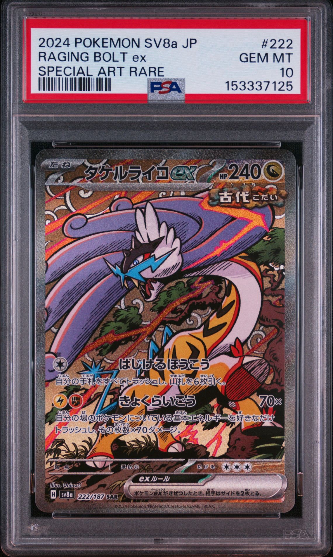 タケルライコex SAR [SV8a 222/187](ハイクラスパック「テラスタル