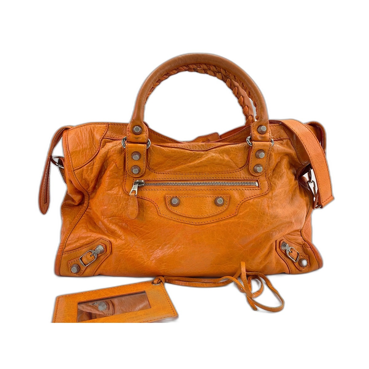 BALENCIAGA バレンシアガ ジャイアント シティ オレンジ/ゴールド金具 D (傷や汚れあり)】バレンシアガ BALENCIAGA ジャイアントシティ