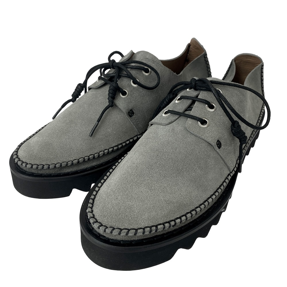 TOGA トーガ スニーカー AJ1134 Grey Suede Oxfords グレー スエード オックスフォーズ ローカット シューズ グレー系 ブラック系 41【極上美品】【中古】
