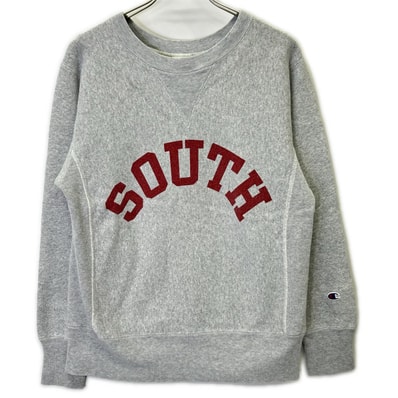 チャンピオン グレー リバースウィーブ SOUTH スウェットシャツ MEDIUM