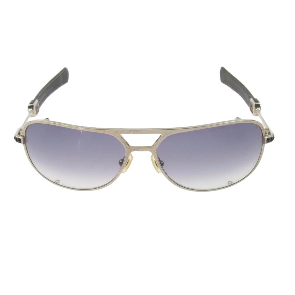 Chrome Hearts Stepchild Leather Eyewear Sunglasses "Silver"