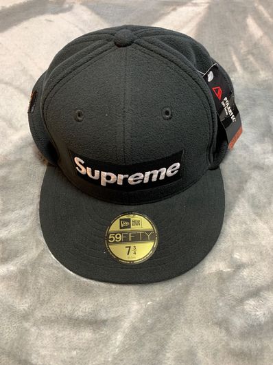 Supreme WINDSTOPPER Earflap Box Logo New Era "Black"