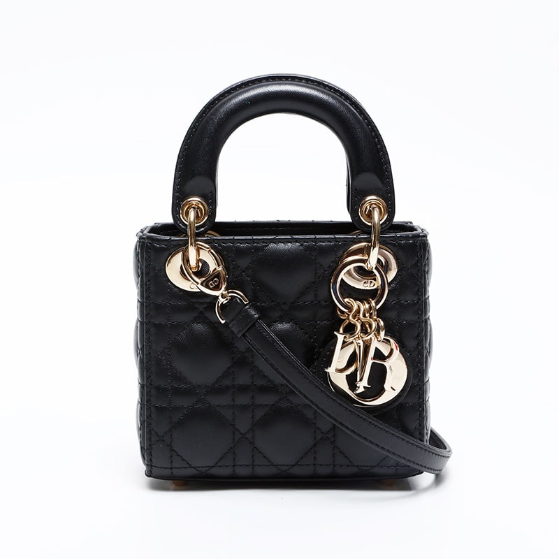 ディオール Dior マイクロ レディ ディオール 2way ショルダーバッグ【中古】