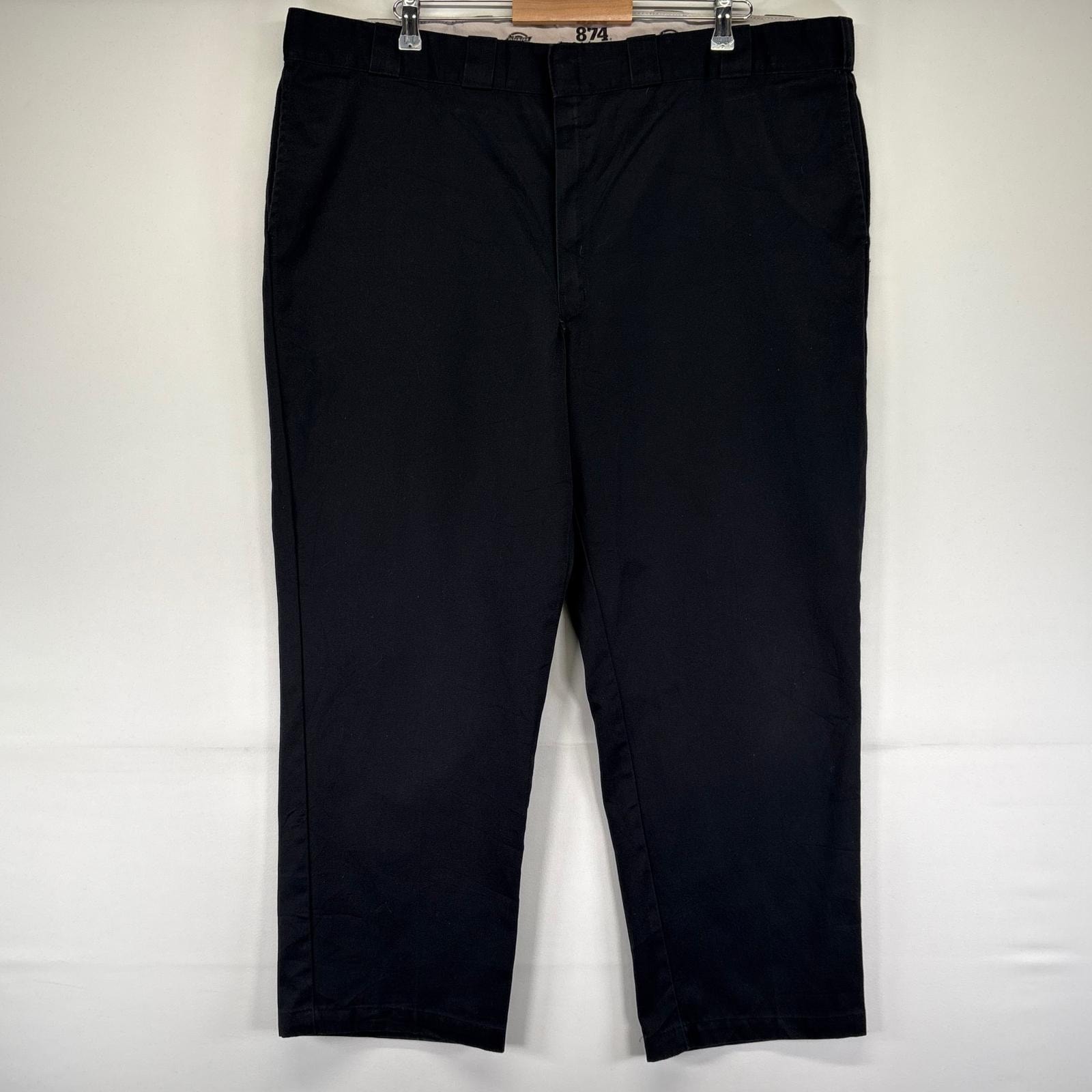 古着 ディッキーズ Dickies パンツ ワークパンツ チノパン スラックス 874 作業着 ストレート 大きいサイズ W46×L30 ブラック系 メンズ