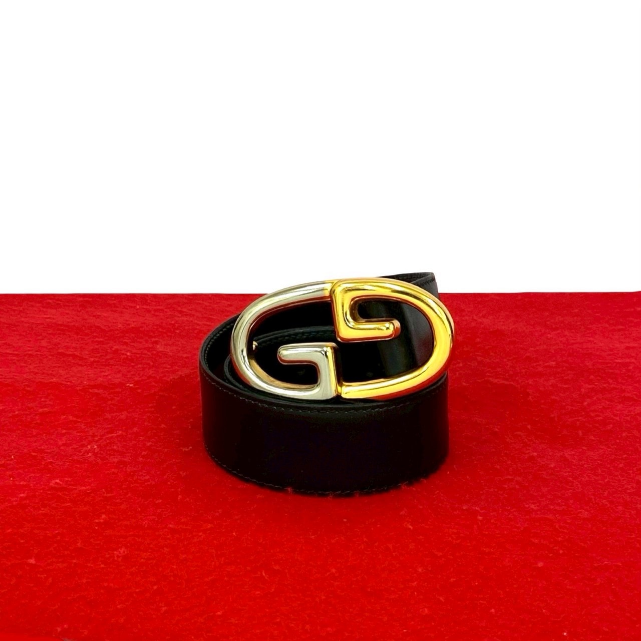 GUCCI グッチ GG バックル ベルト レザー GP ベルト ブラック
 68998