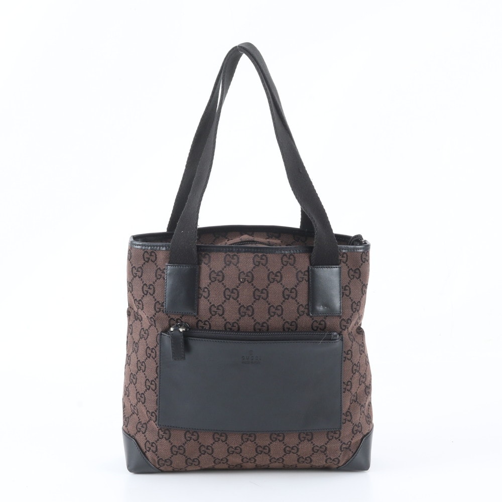 ■美品 グッチ GGキャンバス 019・0402 トート バッグ
