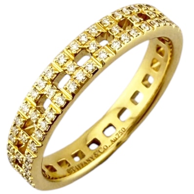 ティファニー トゥルーナロー リング 指輪 11号 18金 K18イエローゴールド ダイヤモンド レディース TIFFANY&Co. 中古