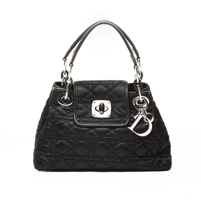 ディオール Dior カナージュ キルティング ハンドバッグ【中古】