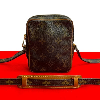 LOUIS VUITTON ルイヴィトン ミニダヌーブ モノグラム レザー PVC ショルダーバッグ ブラウン
56631