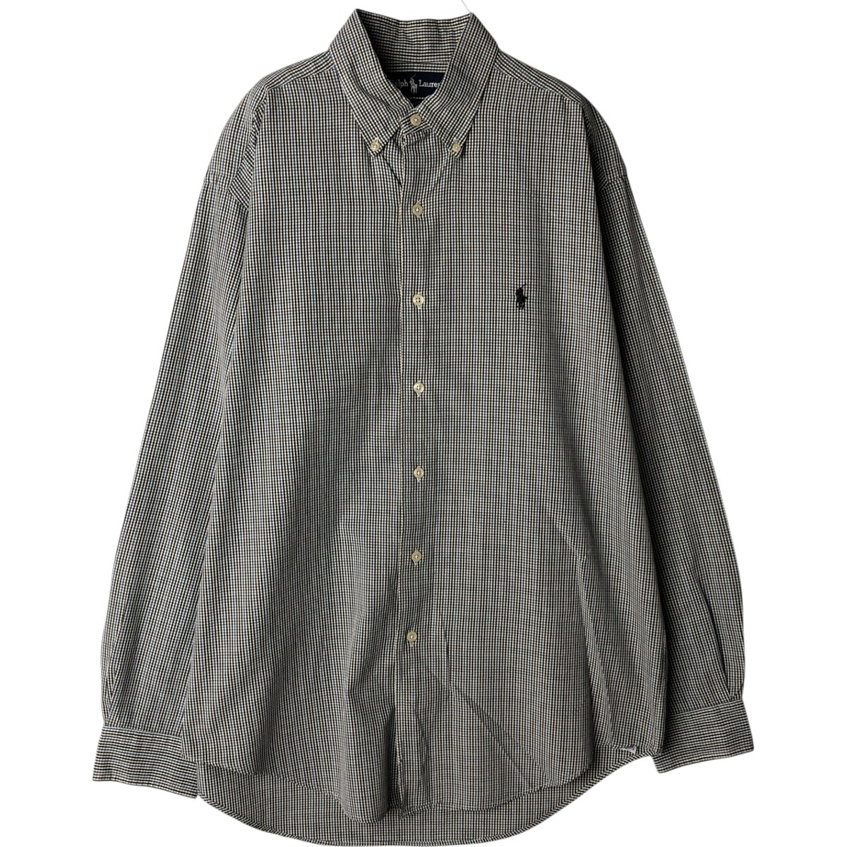 古着 ラルフローレン Ralph Lauren MARLOWE 長袖 ボタンダウンチェックシャツ メンズM相当/eaa629117