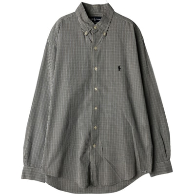 古着 ラルフローレン Ralph Lauren MARLOWE 長袖 ボタンダウンチェックシャツ メンズM相当/eaa629117