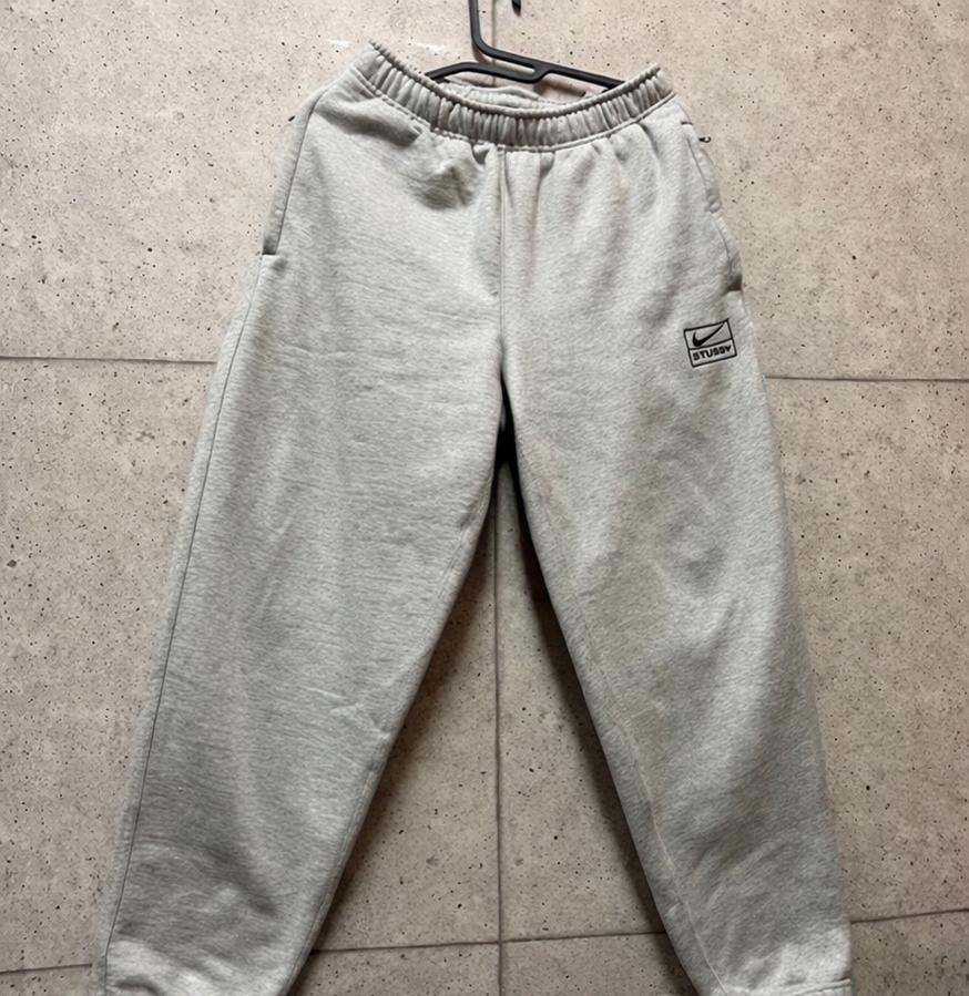 Stussy x Nike NRG Washed Fleece Pant (US Size) "Grey" DJ9490-063